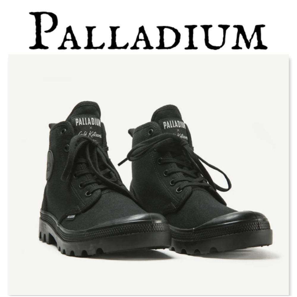 NIB Palladium PALLABROUSSE X KITSUNE in Black - Unisex Sizing